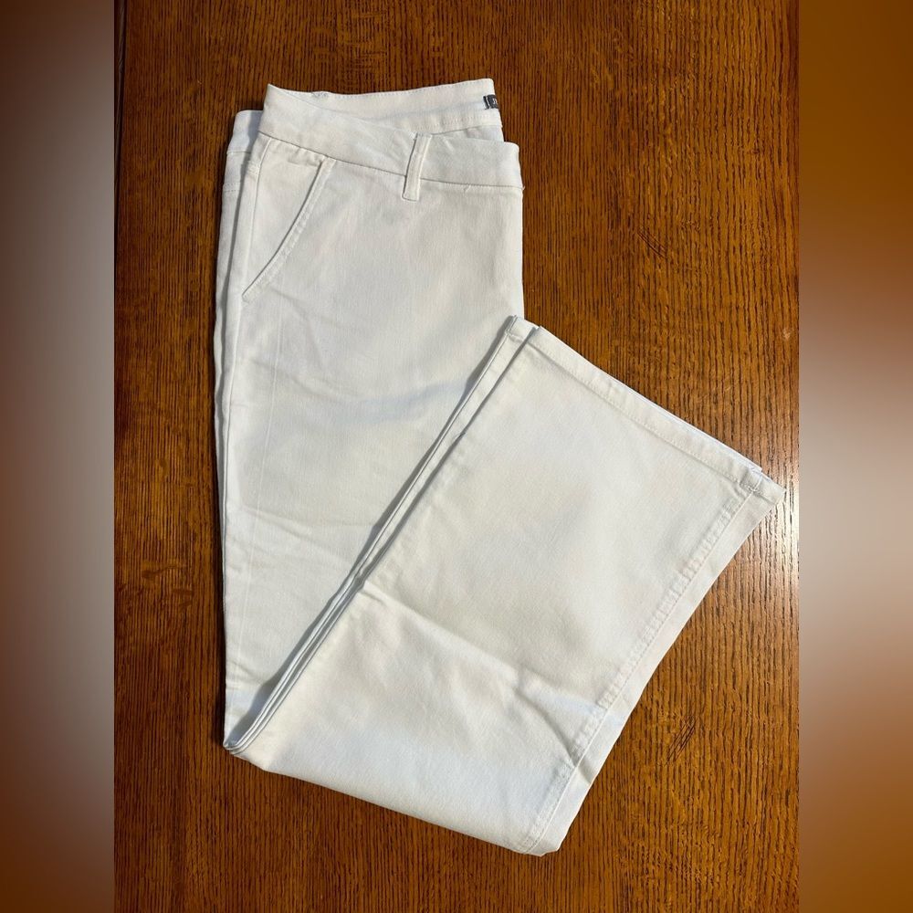 Jessica London Women Jeans White 16W Wide Leg